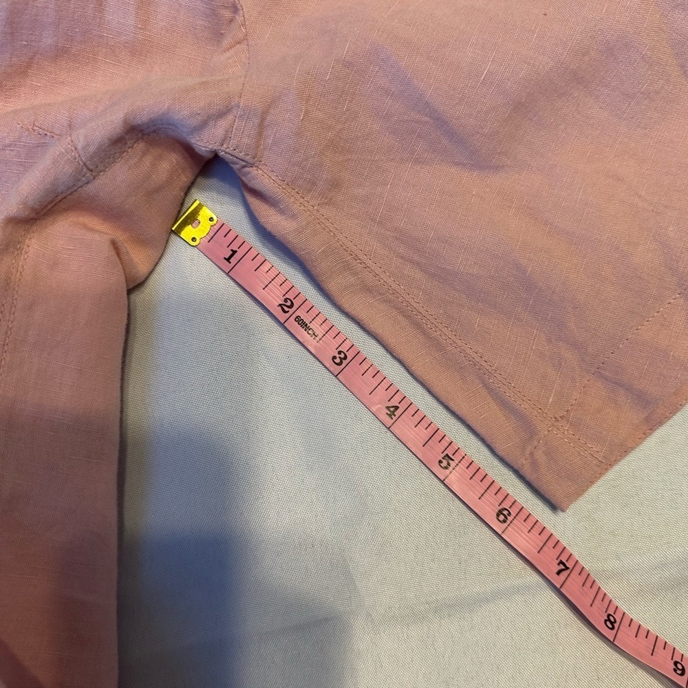 NWT TOPSHOP Blush Linen Blend Dress - SIZE 6 - Picture 7 of 9